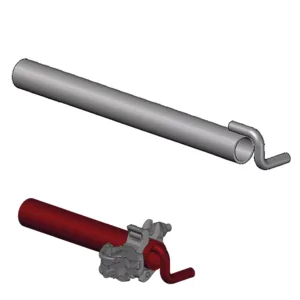 Gerüsthalter 60 cm, Haken außenliegend