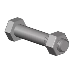 Sechskant-Schraube M 12 x 70 mit Mutter