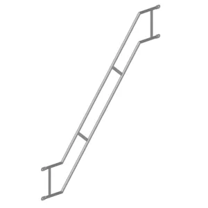 Treppengeländer 300, außen, doppelt, für Alu-Treppe SL H200