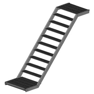 Alu-Treppe 300 SL verbreitert, SL-Auflage