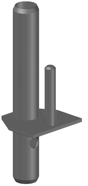 Geländerhalter mit Bordbrettstift