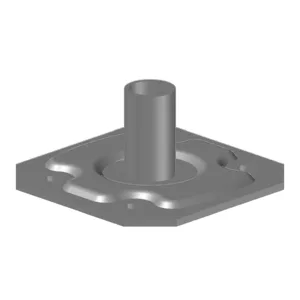 Fußplatte ohne Höhenverstellung