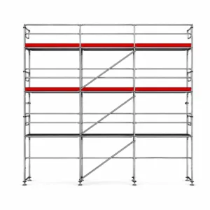 Plettac SL 70/100 Fassadengerüst Set mit Stahlboden 63 m²