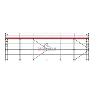 Plettac SL 70/100 Fassadengerüst Set mit Stahlboden 96 m²