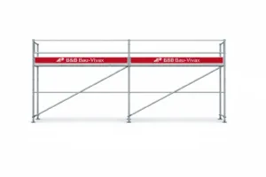 Plettac SL 70/100 Fassadengerüst Set mit Stahlboden 26 m²