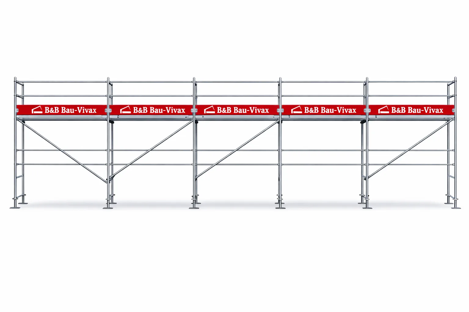 Plettac Stahlgerüst mit Stahlboden 57,20 m2