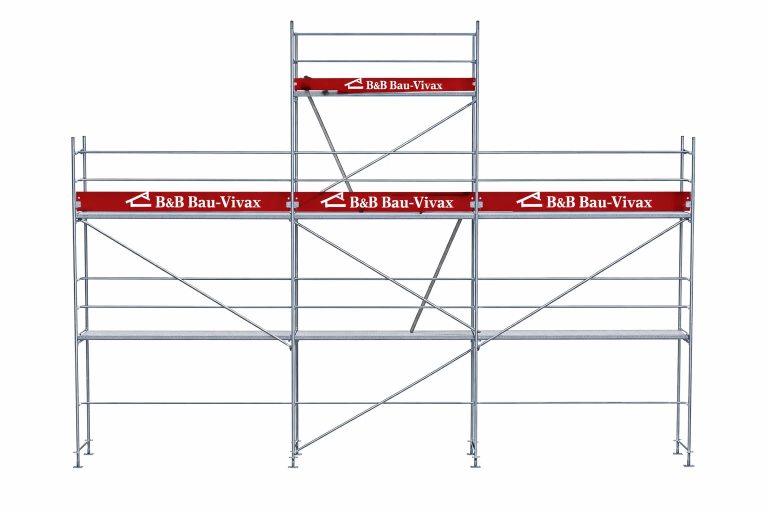 Plettac Stahlgerüst mit Stahlboden 78,12 m2