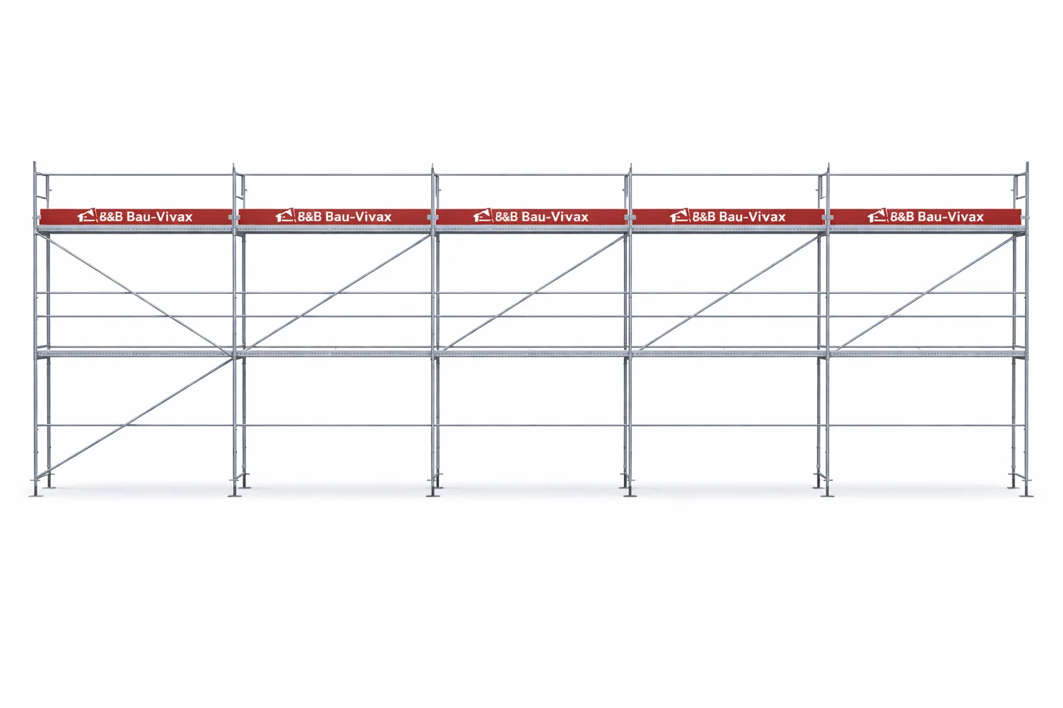 Plettac Stahlgerüst mit Stahlboden 83,20 m2