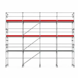 Plettac SL 70/100 Fassadengerüst Set mit Stahlboden 84 m²