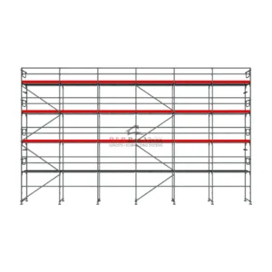 Plettac SL 70/100 Fassadengerüst Set mit Stahlboden 156 m²