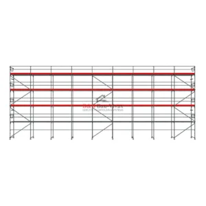 Plettac SL 70/100 Fassadengerüst Set mit Stahlboden 234 m²